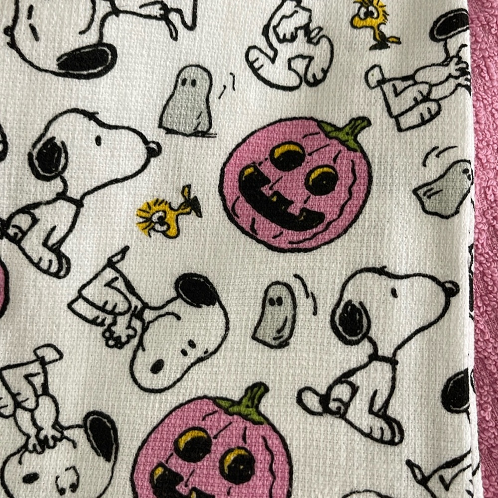 🆕PEANUTS SNOOPY HALLOWEEN 🎃 SET OF 3 KITCHEN TOWELS - Picture 2 of 7